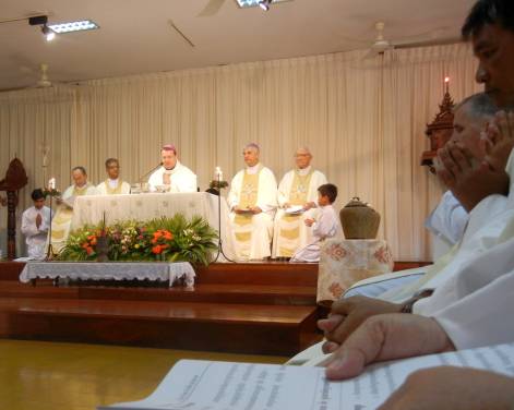 The celebration of the mass